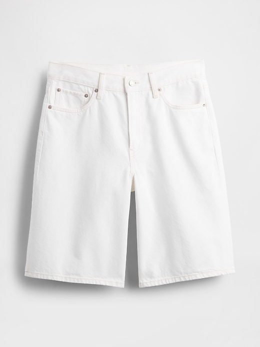 Image number 5 showing, 11" Mid Rise Longline Denim Shorts