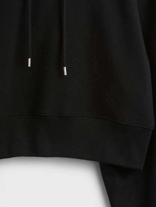 Image number 4 showing, French Terry Cropped Oversized Hoodie