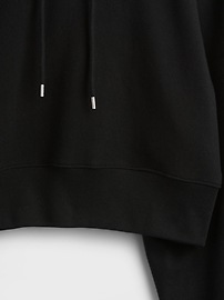 French Terry Oversized Crop Hoodie