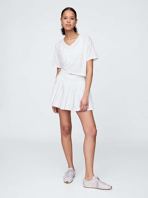 Image number 2 showing, GapFit Breathe Cropped V-Neck T-Shirt