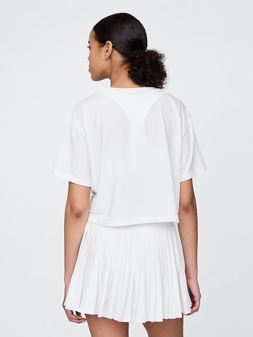 Image number 3 showing, GapFit Breathe Cropped V-Neck T-Shirt