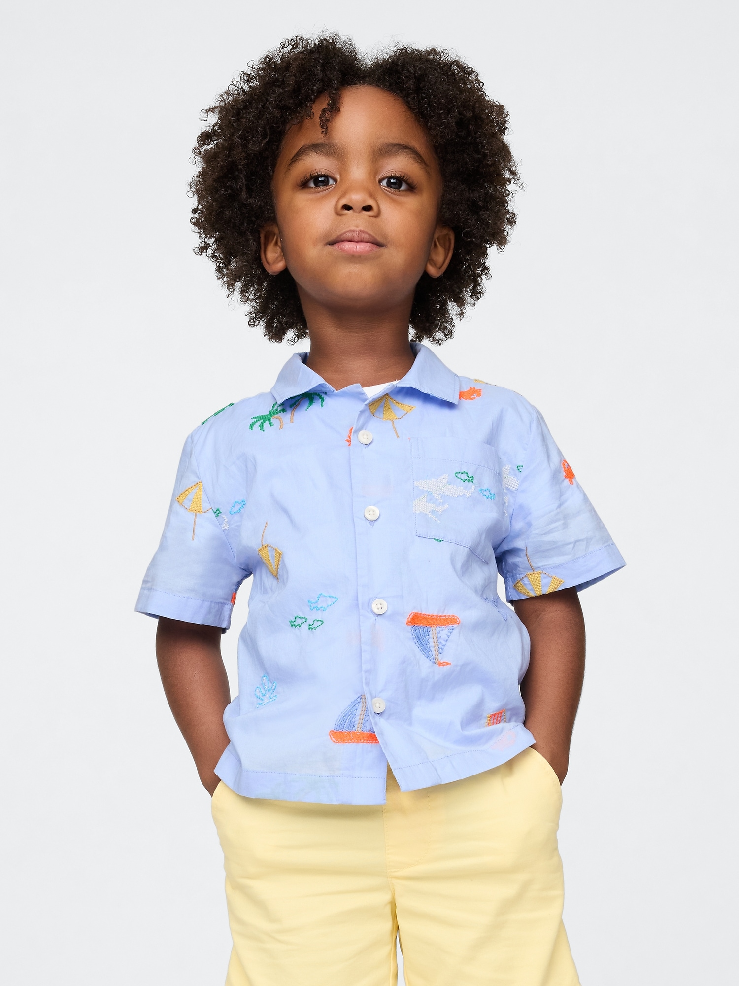 Baby & Toddler Organic Cotton Cabana Shirt