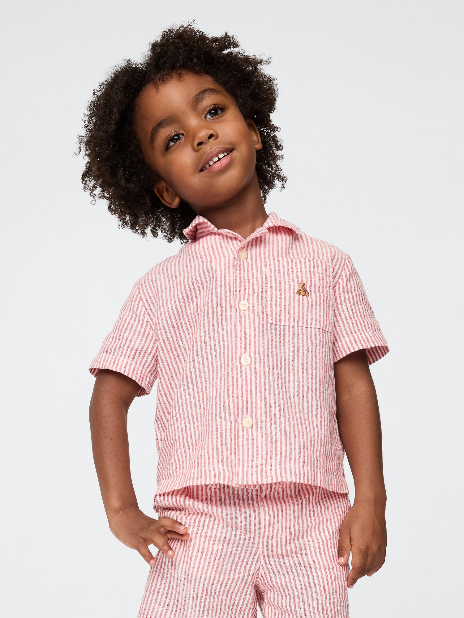 Baby & Toddler Linen-Cotton Cabana Shirt