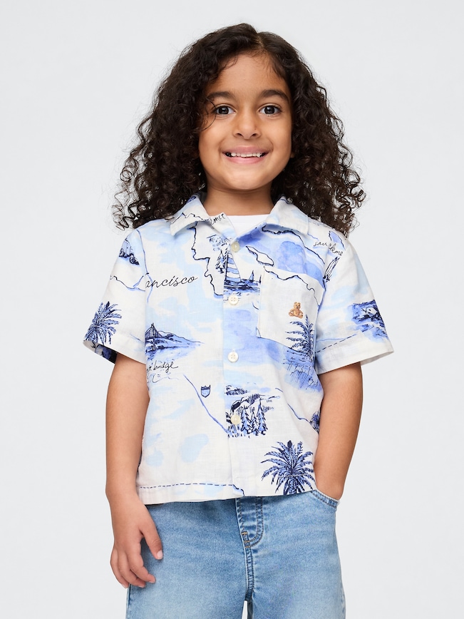 Baby & Toddler Linen-Cotton Cabana Shirt