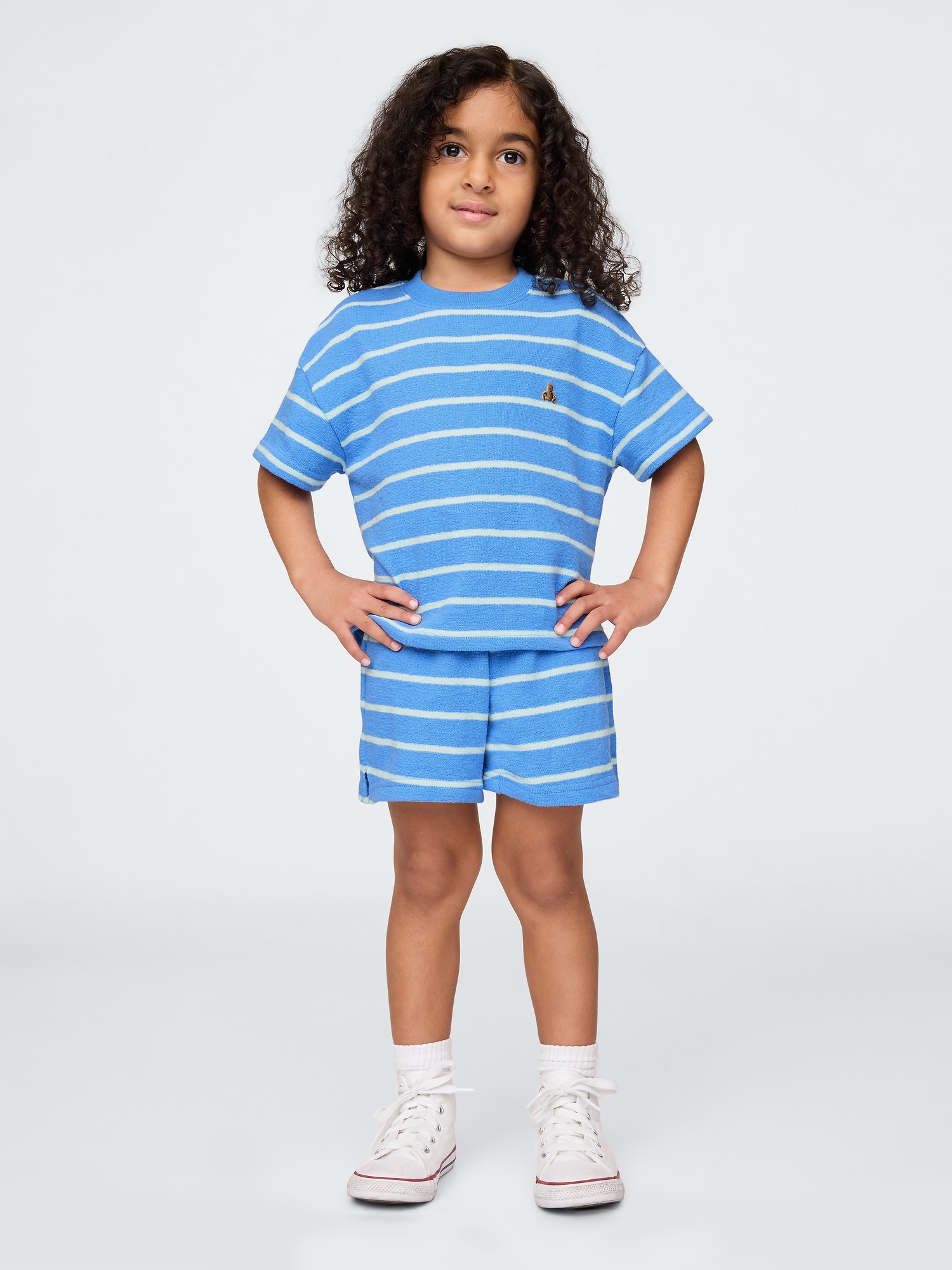 Baby & Toddler Terry Textured Stripe Outfit Set