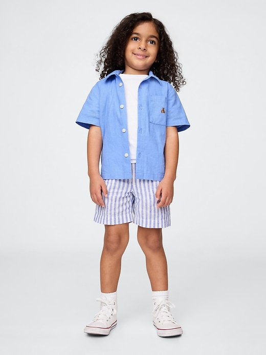 Image number 1 showing, Baby & Toddler Linen-Cotton Cabana Set
