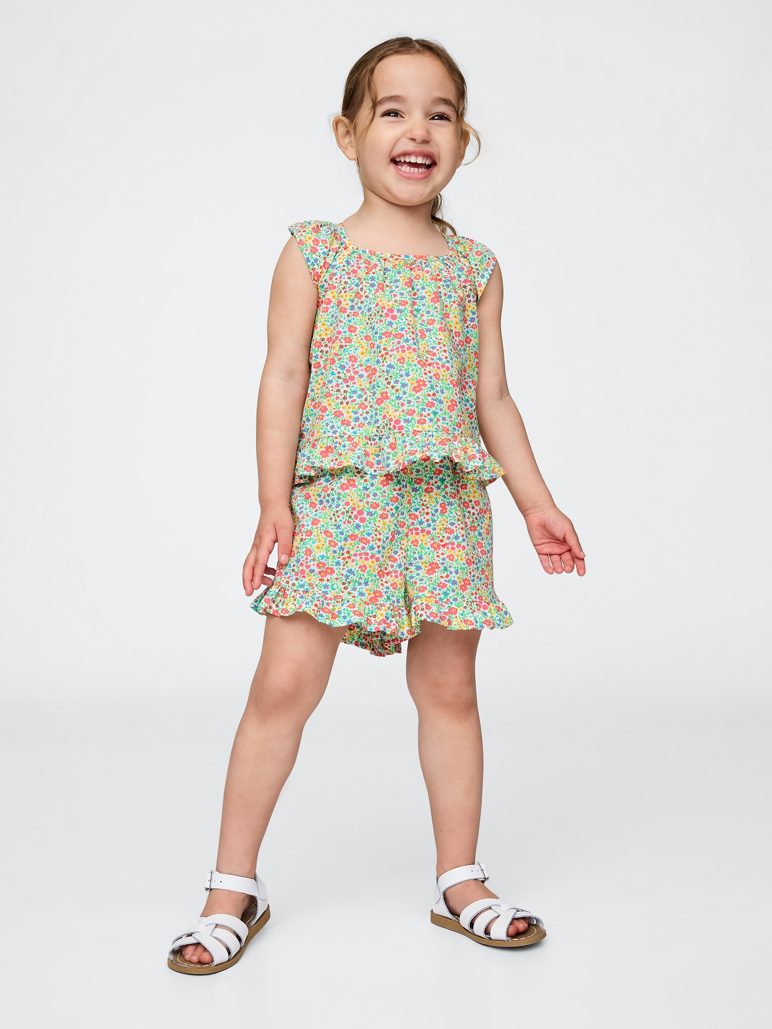 Baby & Toddler Poplin Ruffle Outfit Set