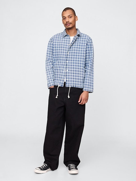 Image number 2 showing, Denim Check Coaches Jacket