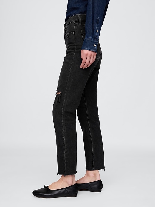 Image number 3 showing, High Rise Cheeky Straight Jeans