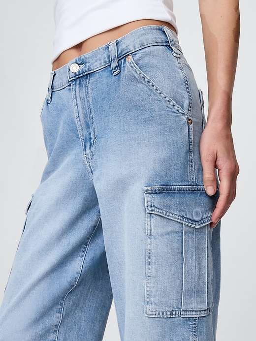 Mid Rise '90s Loose Cargo Jeans | Gap
