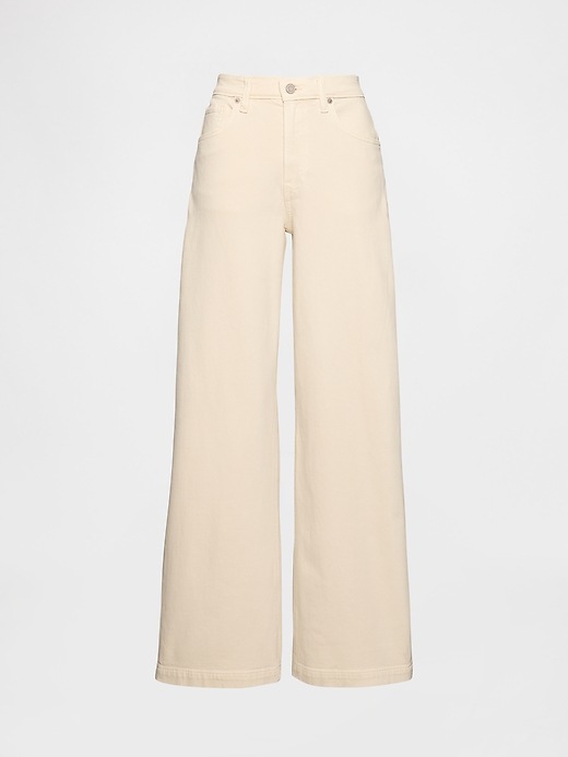Image number 8 showing, High Rise Stride Wide-Leg Jeans