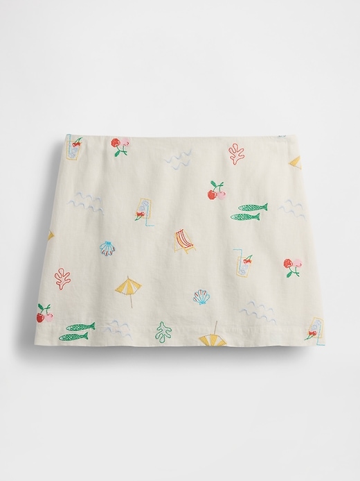 Image number 4 showing, Linen-Blend Mini Skort