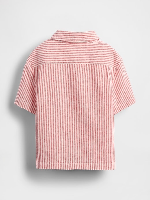 Image number 3 showing, Baby & Toddler Linen-Cotton Cabana Shirt
