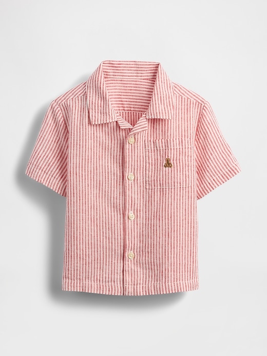 Image number 2 showing, Baby & Toddler Linen-Cotton Cabana Shirt