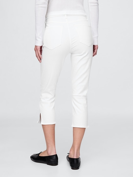 Image number 5 showing, High Rise Capri Jeans