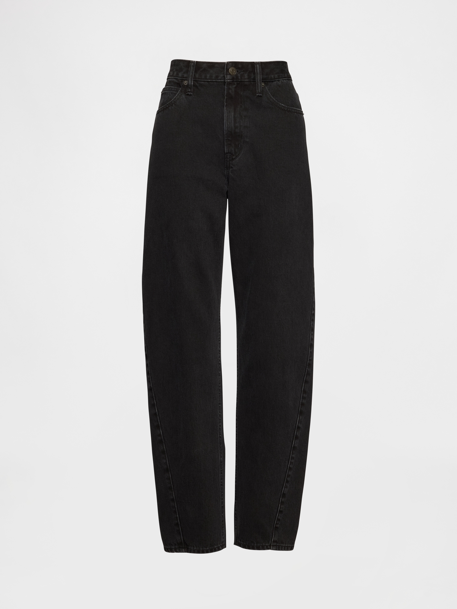 Женские джинсы Gap Curvy High Rise Barrel Jeans — фото 5