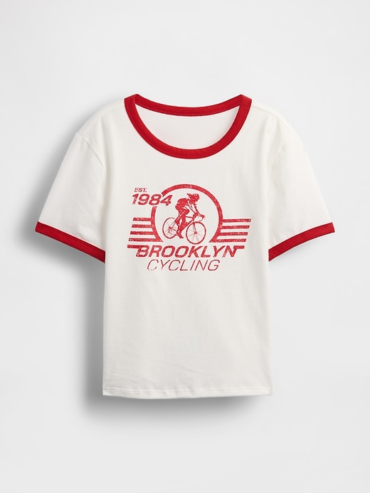Image number 5 showing, Cotton Jersey Graphic Shrunken T-Shirt