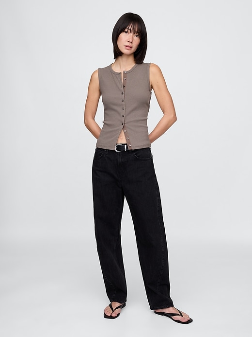 Image number 2 showing, Modern Rib Cardigan Vest