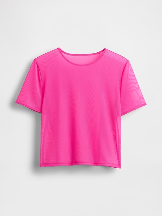 Image number 4 showing, Mesh Cropped T-Shirt