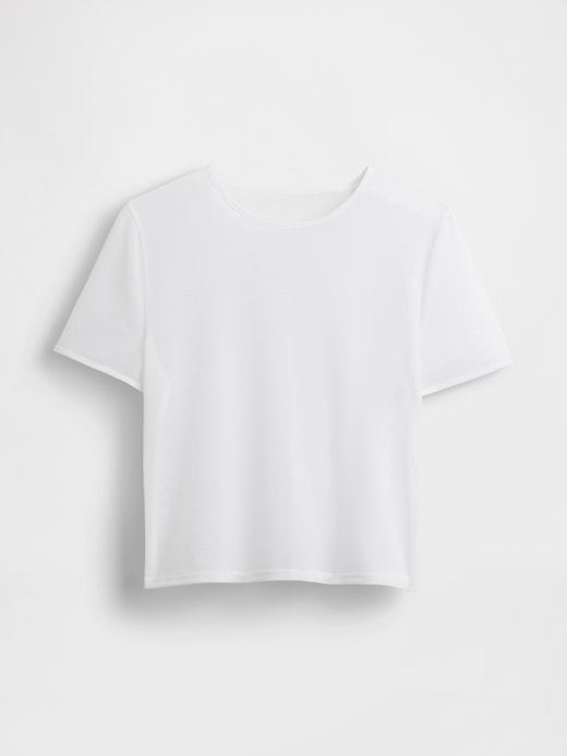 Image number 4 showing, Mesh Cropped T-Shirt