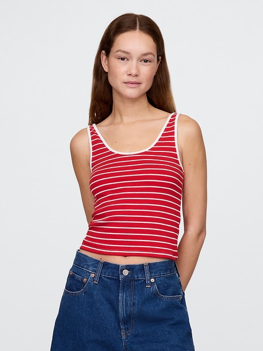 Image number 1 showing, Modern Cropped Tank Top