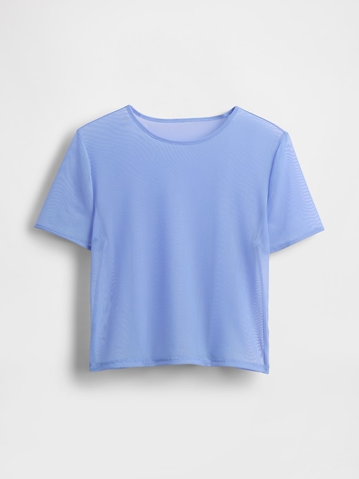 Image number 4 showing, Mesh Cropped T-Shirt