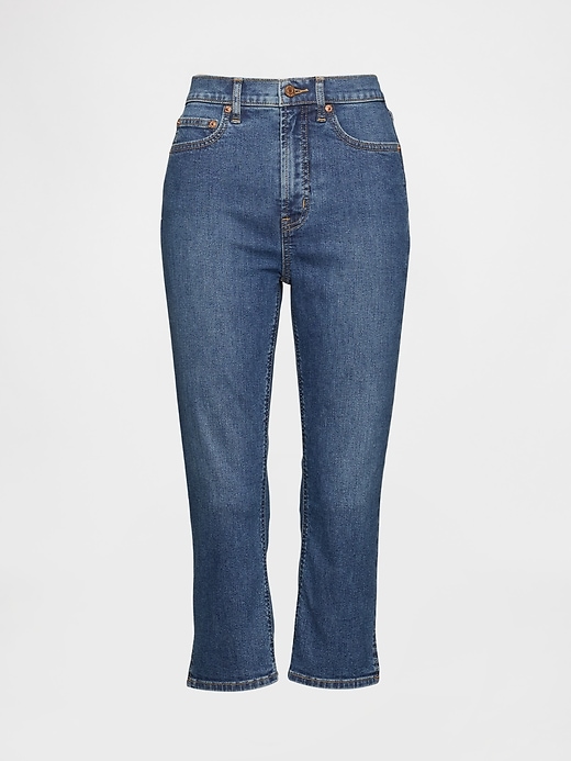 Image number 8 showing, High Rise Capri Jeans
