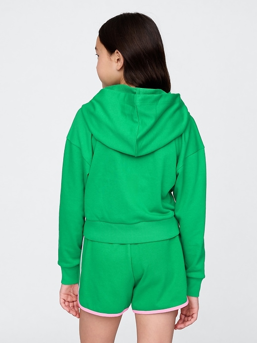 Image number 3 showing, Kids VintageSoft Cropped Logo Zip Hoodie