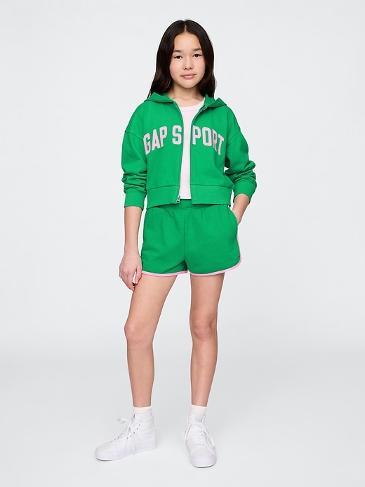 Image number 4 showing, Kids VintageSoft Cropped Logo Zip Hoodie