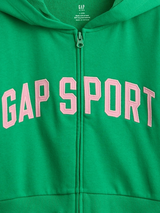 Image number 5 showing, Kids VintageSoft Cropped Logo Zip Hoodie