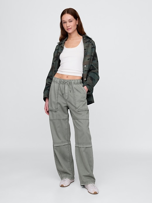 Image number 1 showing, Mid Rise Easy Utility Barrel Pants