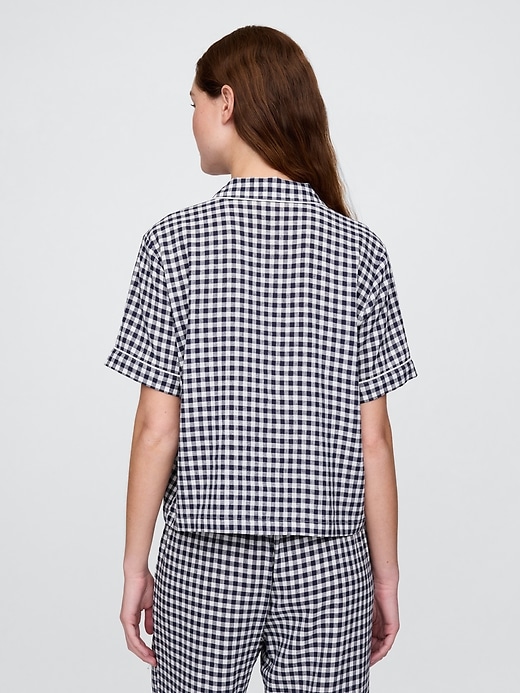 Image number 3 showing, Linen-Blend PJ Shirt
