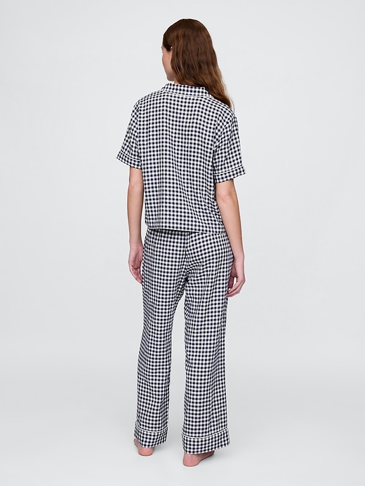 Image number 2 showing, Linen-Blend PJ Pants