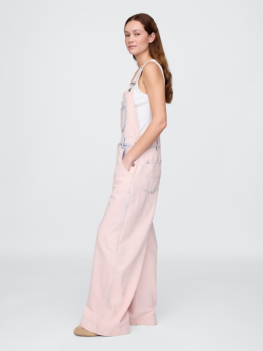 Image number 3 showing, UltraSoft Denim Baggy Overalls