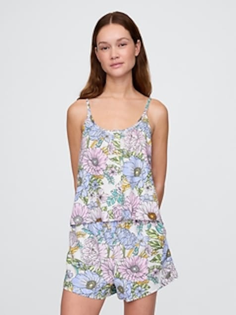 Linen-Blend Swing Cami