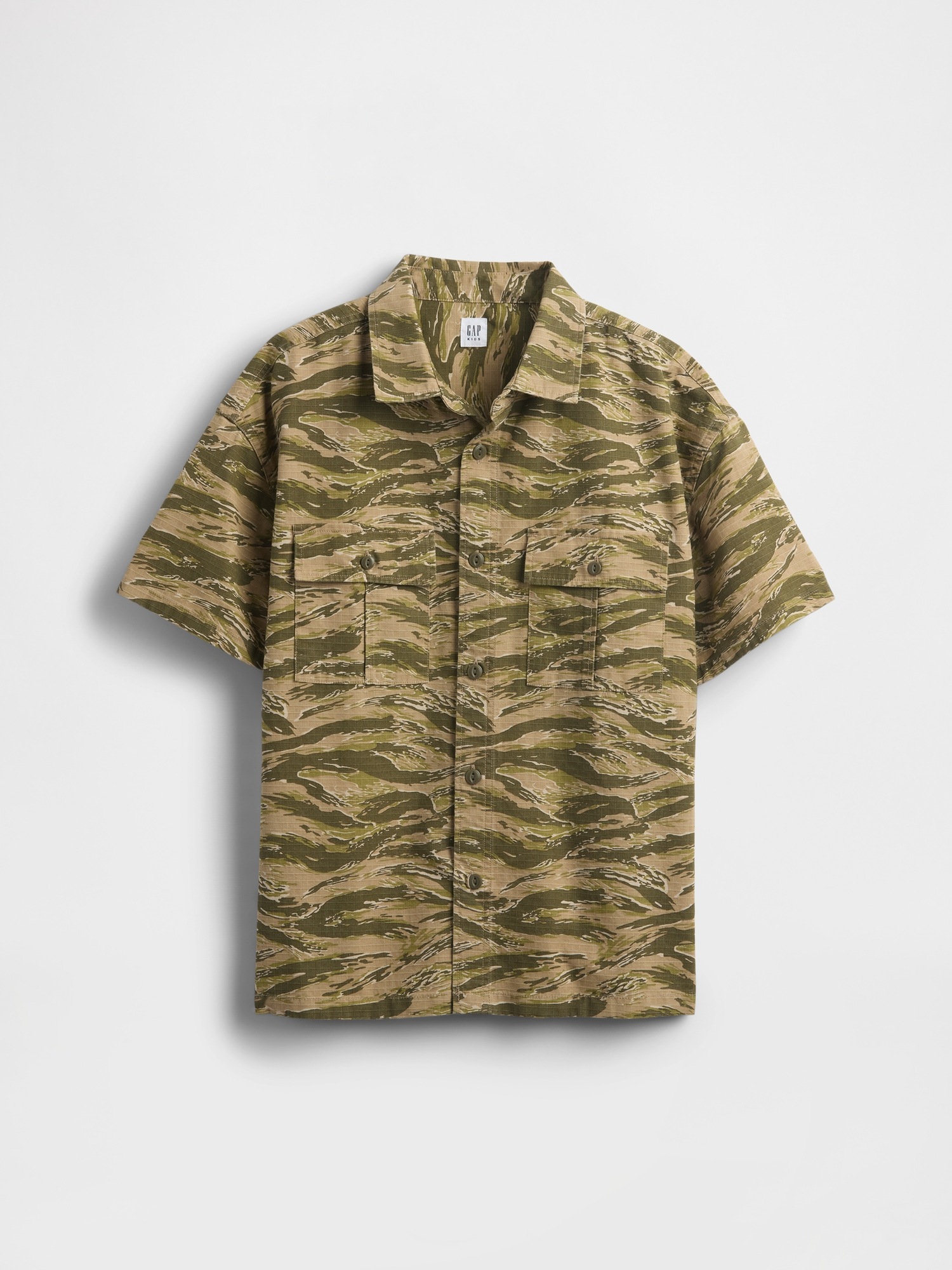 Детские рубашки Gap Kids Ripstop Utility Shirt — фото 2