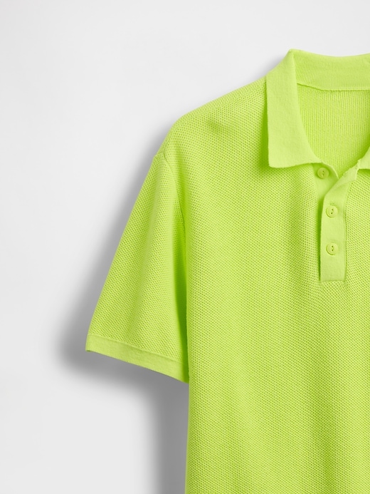 Image number 6 showing, Kids Relaxed Sweater Polo Shirt