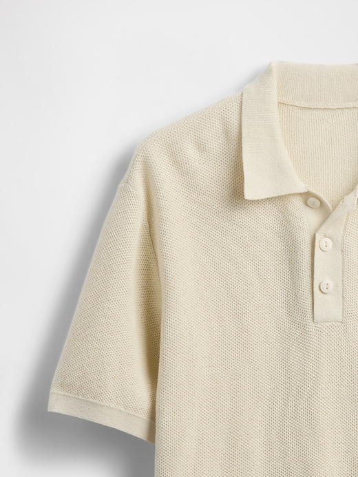 Image number 6 showing, Kids Relaxed Sweater Polo Shirt