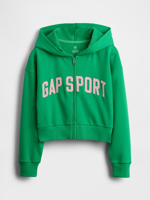Image number 2 showing, Kids VintageSoft Cropped Logo Zip Hoodie