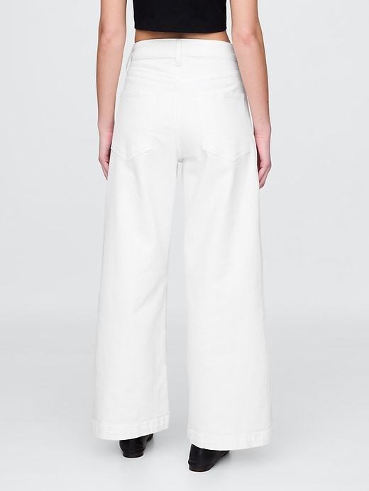 Image number 5 showing, Curvy High Rise Stride Wide-Leg Ankle Jeans