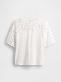 Organic Cotton VintageSoft Heavyweight Lace Top
