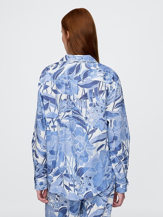 Image number 3 showing, Poplin PJ Shirt
