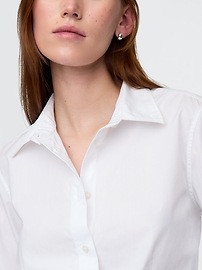 Organic Cotton Cropped Shirt