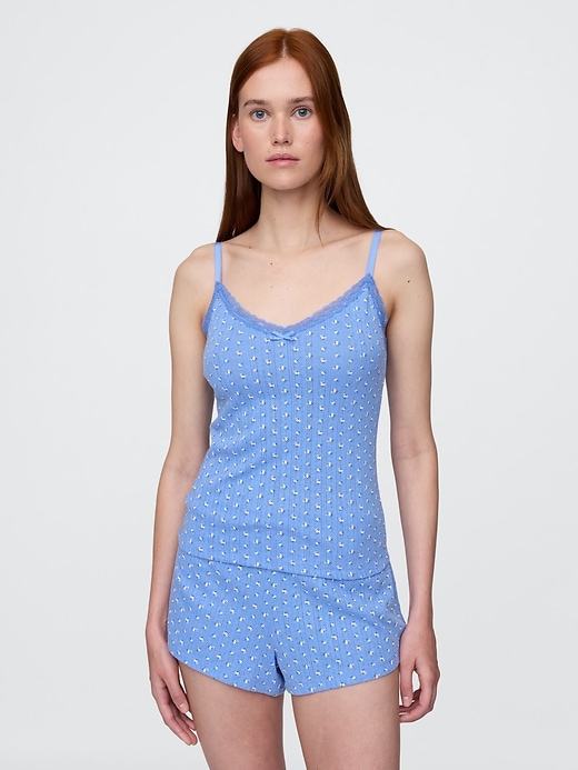 Image number 1 showing, Pointelle PJ Tank Top