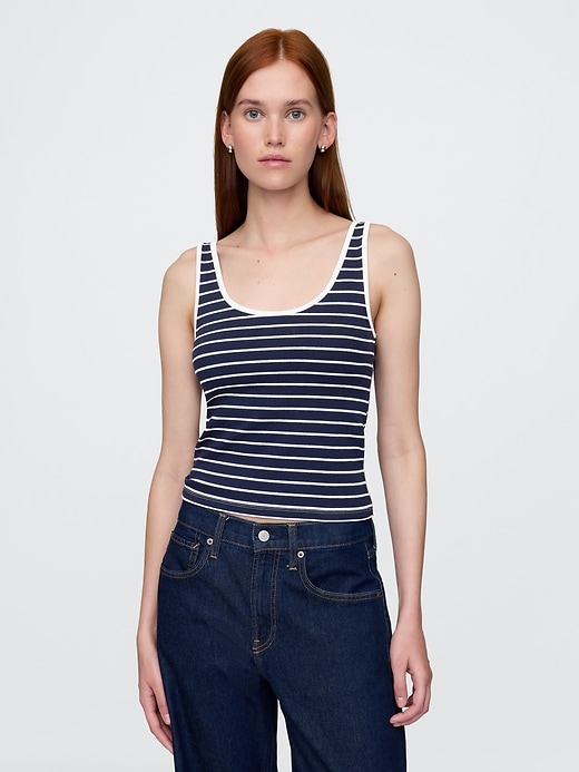 Image number 1 showing, Modern Cropped Tank Top
