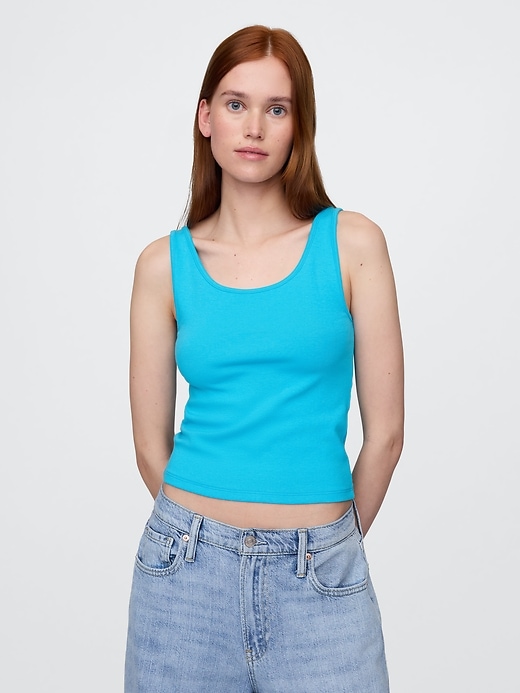 Image number 1 showing, Modern Cropped Tank Top