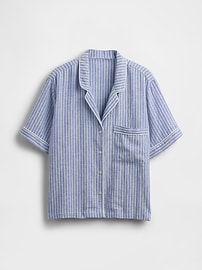 Linen-Blend PJ Shirt