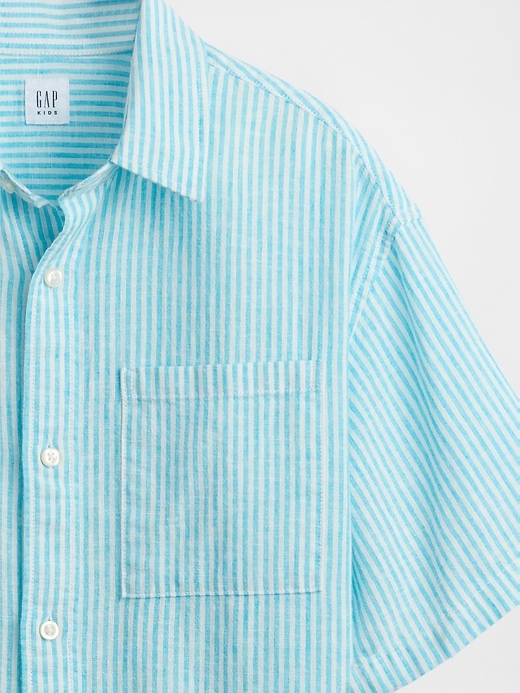 Image number 5 showing, Kids Linen-Cotton Relaxed Shirt
