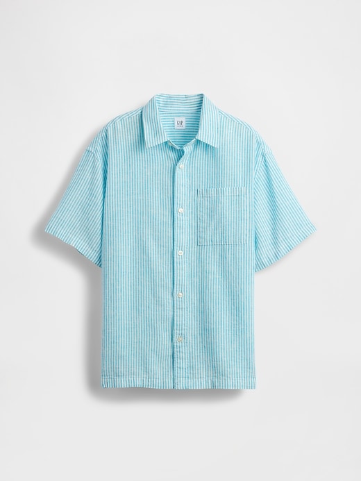 Image number 2 showing, Kids Linen-Cotton Relaxed Shirt