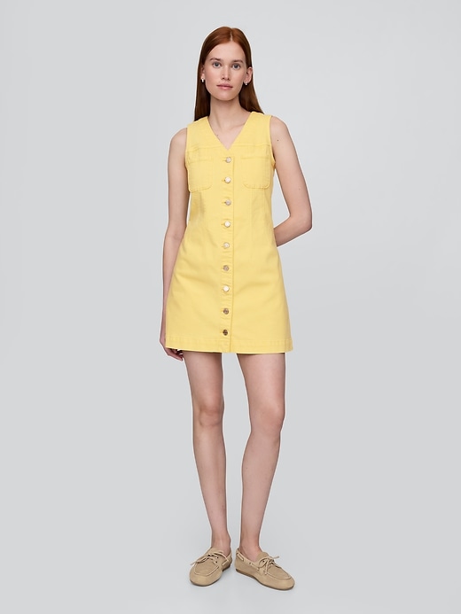 Image number 1 showing, Denim Mini Dress